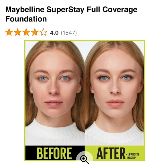 Maybelline Other - 2pcs Maybelline SuperStay Full Coverage Foundation